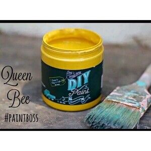 NEW Debi's Design Diary DIY Paint in Queen Bee Yellow 16 fl oz Chalk Paint Pint